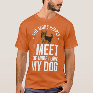Camiseta Yorkshire Terrier Dog Puppies Proprietário Lover _