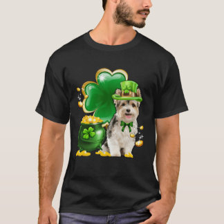 Camiseta Yorkshire Terrier Dog Shamrock Irish Santo Rua Pat