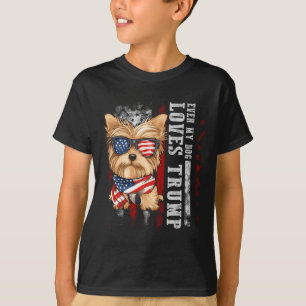 Camiseta Yorkshire Terrier Dog Yorkie Até Meu Cão Adora Tru