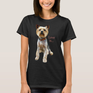 Camiseta Yorkshire Terrier Dog Yorkie mãe Pai Love Terrier