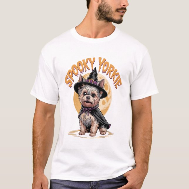 Camiseta Yorkshire Terrier Halloween (Frente)
