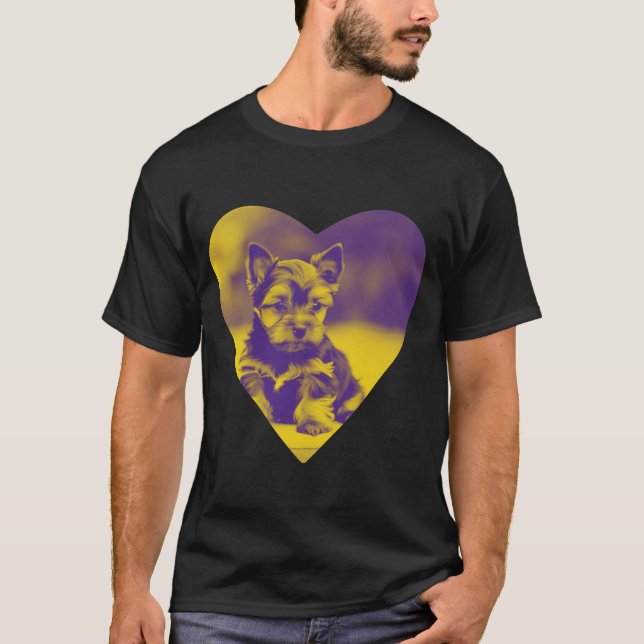 Camiseta Yorkshire Terrier Heart (Frente)