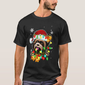 Camiseta Yorkshire Terrier Lights Xmas Dog