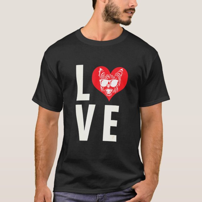 Camiseta Yorkshire Terrier Love (Frente)