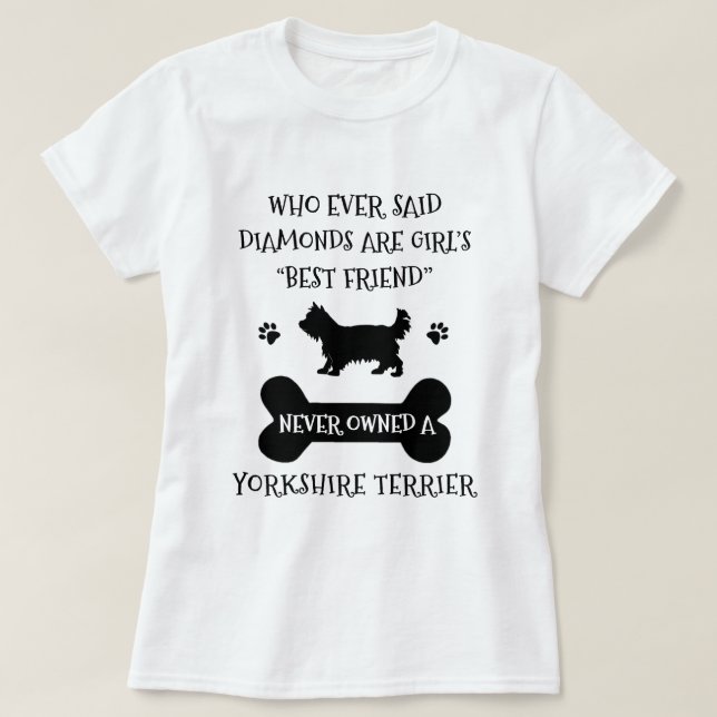 Camiseta Yorkshire Terrier Melhor Amigo (Frente do Design)