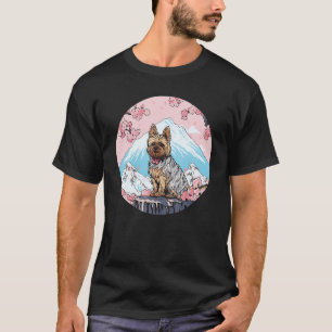 Camiseta Yorkshire Terrier Monte Fuji Funny Dog Landmark