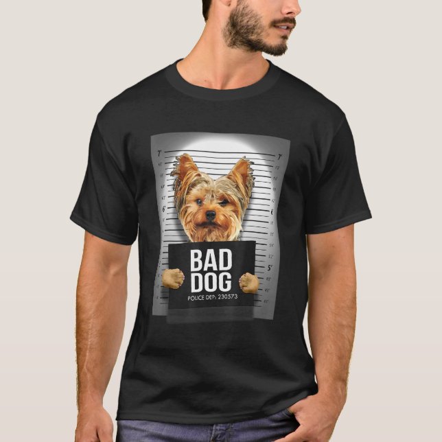 Camiseta Yorkshire Terrier Mugshot (Frente)