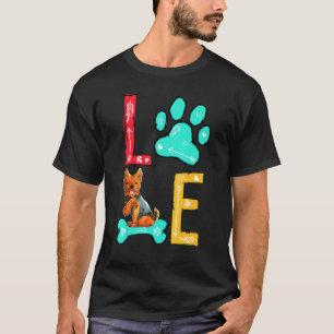 Camiseta Yorkshire Terrier Paw Dog Owner