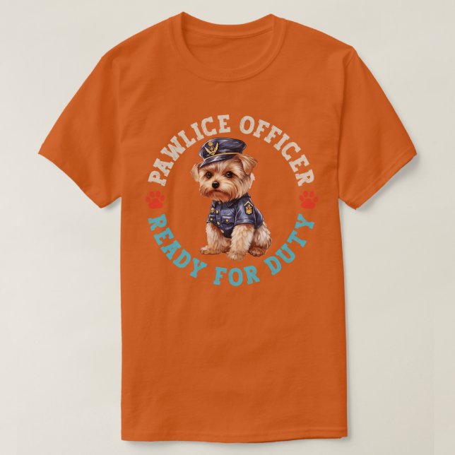 Camiseta Yorkshire Terrier Pawlice Oficial (Frente do Design)