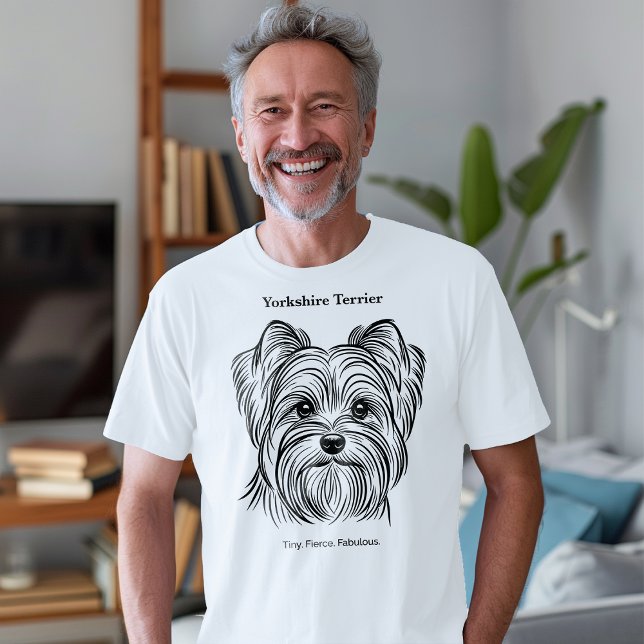 Camiseta Yorkshire Terrier Portrait (Criador carregado)