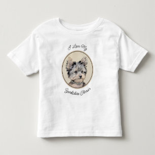 Camiseta Yorkshire Terrier Puppy Pintura Original