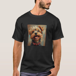 Camiseta Yorkshire Terrier Puppy Rindo Gráfico