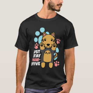 Camiseta Yorkshire Terrier Simplesmente Fique Pawsioso Cach