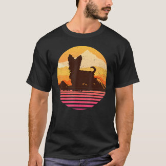 Camiseta Yorkshire Terrier Sun Mountain Vintage Retro
