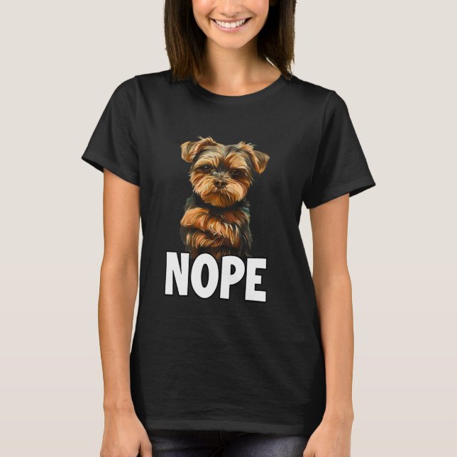 Camiseta Yorkshire Terrier T, roupa divertida para passear  (Frente)