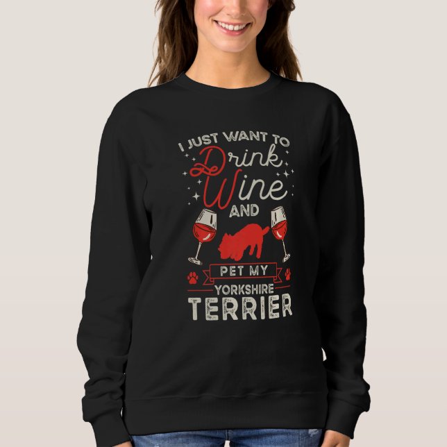 Camiseta Yorkshire Terrier Wine Yorkshire Terrier   (Frente)