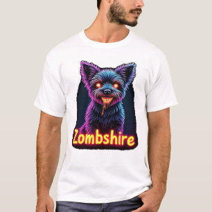 Camiseta Yorkshire Terrier Yorkie Cachorro Zumbi Halloween