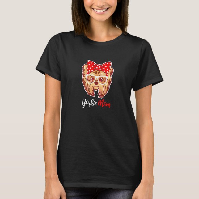 Camiseta Yorkshire Terrier Yorkie mãe (Frente)