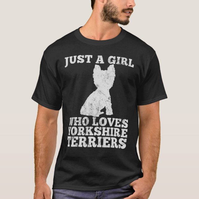 Camiseta Yorkshire Terriers Dog Love (Frente)
