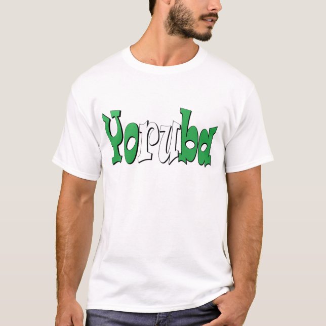 Camiseta Yoruba (bandeira nigeriana) (Frente)