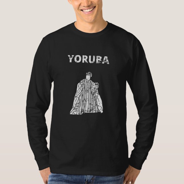 Camiseta Yoruba nigerian african religion men women retro v (Frente)