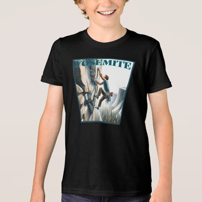 Camiseta Yosemite California Rock Escaling (Frente)