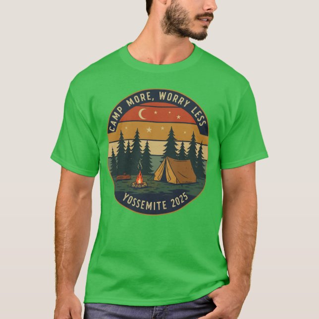 Camiseta Yosemite Camping Adventureee Camp More 2025 girl (Frente)