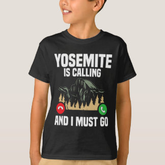 Camiseta Yosemite Está Chamando Eu Devo Ir De Férias Parque