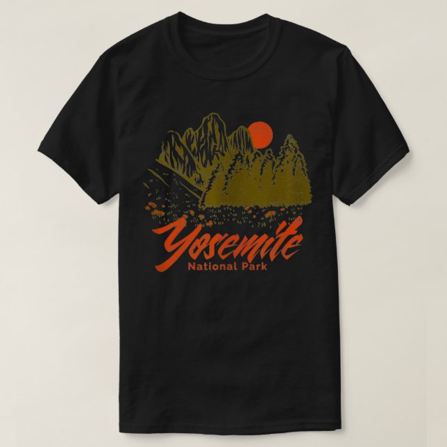 Camiseta Yosemite EUA National Park California Sierra Nevad (Frente do Design)