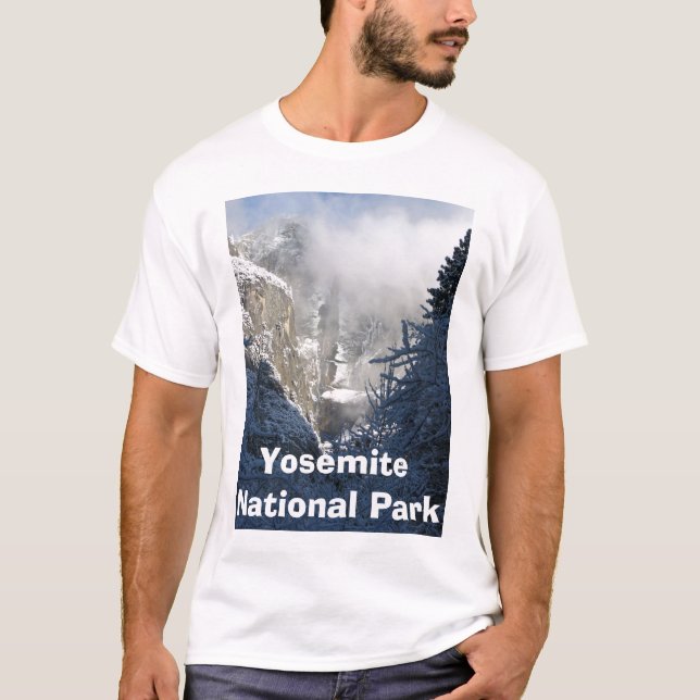 Camiseta Yosemite Falls no inverno (Frente)