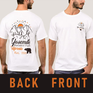 Camiseta Yosemite National Park Bear Minimalista Mountain