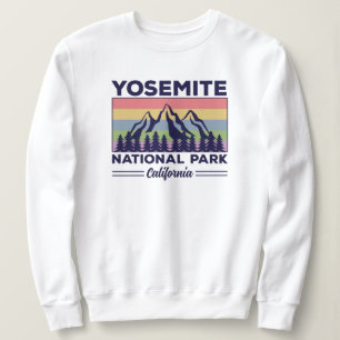 Camiseta Yosemite National Park California Retro Hiking