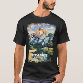 Camiseta Yosemite National Park Half Dome Colorful Painting