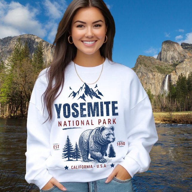 Camiseta Yosemite National Park Vintage Bear Sweatshirt (Criador carregado)