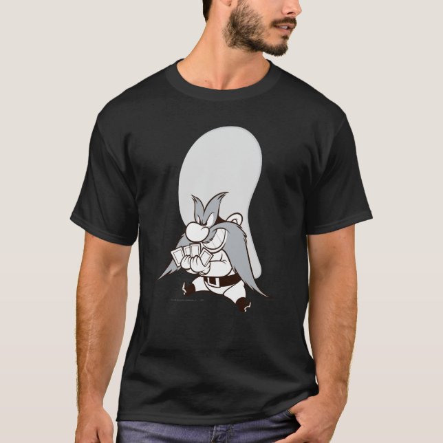 Camiseta Yosemite Sam Jogando Cartões (Frente)