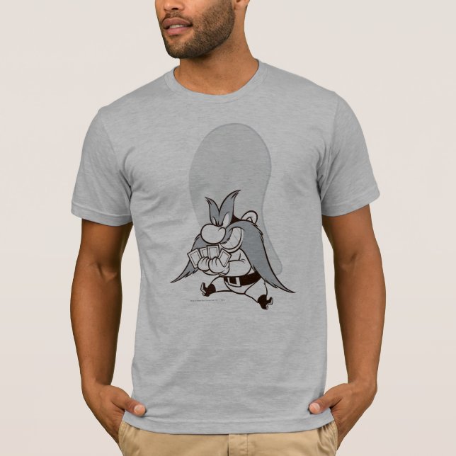 Camiseta Yosemite Sam Jogando Cartões (Frente)
