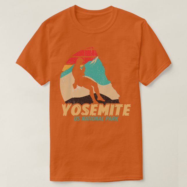 Camiseta Yosemite US National Park California Rock Clima (Frente do Design)