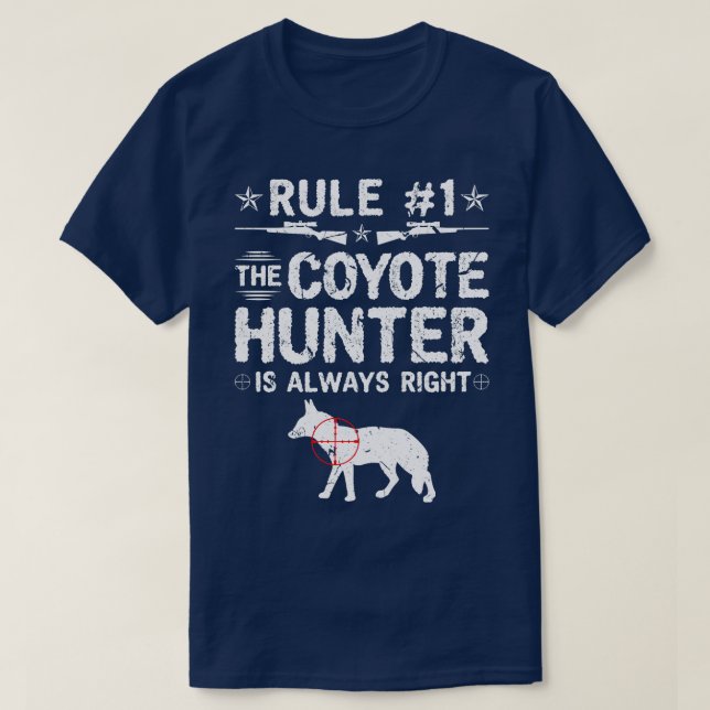 Camiseta Yote Hunting para Caçadores de Coyote (Frente do Design)
