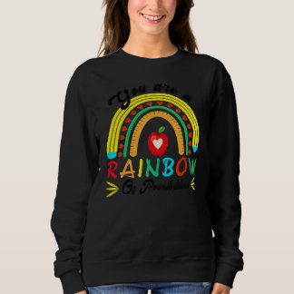 Camiseta You Are A Rainbow Of Possibilities Teaching  Teach