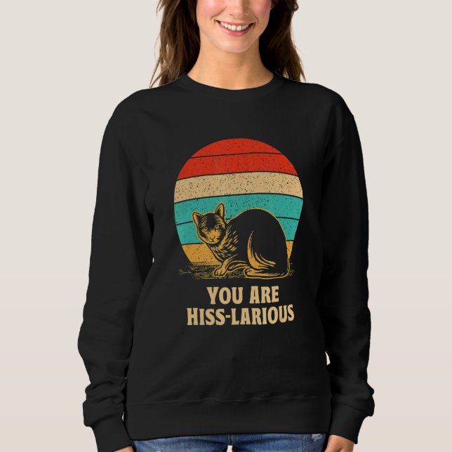 Camiseta You Are Hisslarious  Cat  Humor Kitten Dad Jokes 1 (Frente)