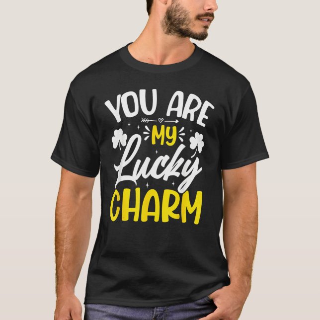 Camiseta You Are My Lucky Charm Shamrock St Patrick's Day (Frente)