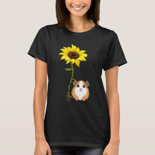 Camiseta You Are My Sunshine Sunflower Guinea Pig Mom