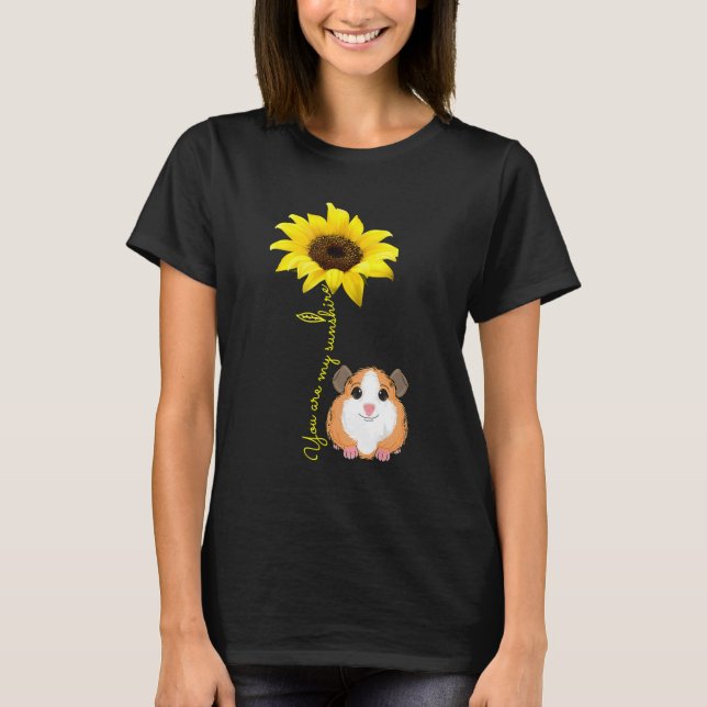 Camiseta You Are My Sunshine Sunflower Guinea Pig Mom (Frente)