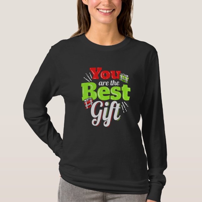 Camiseta You Are the Best Git For A Merry Christmas   (Frente)