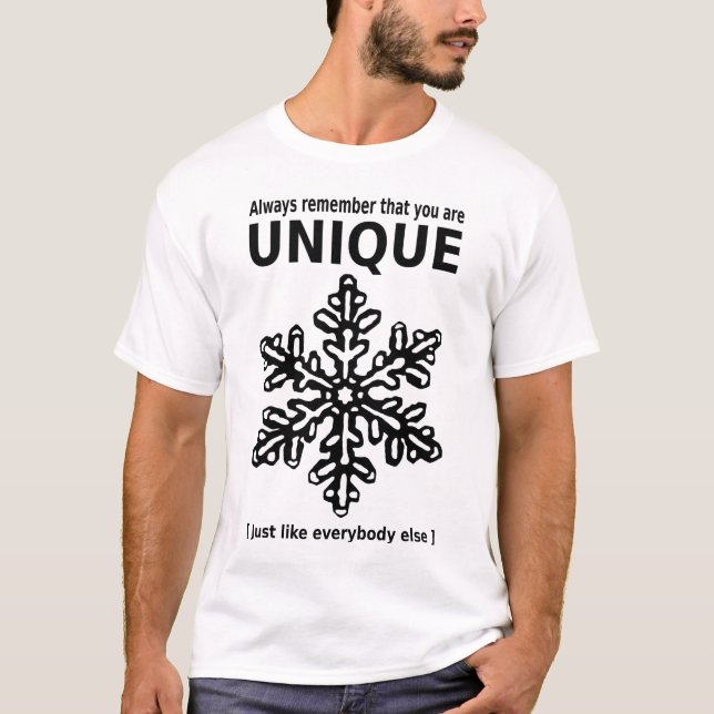 Camiseta You are unique (Frente)