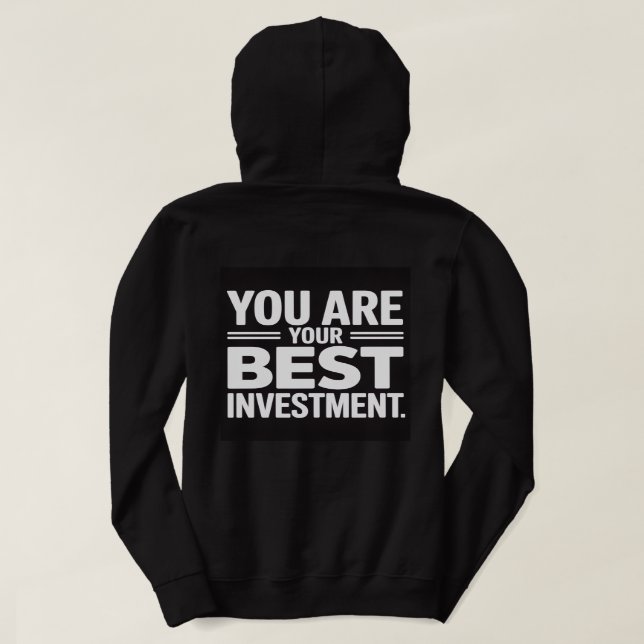 Camiseta You Are Your Best Investment Women Cozy Winter  (Verso do Design)