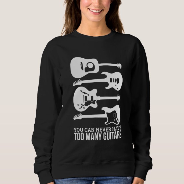 Camiseta You Can Never Have Too Many Guitars (Frente)