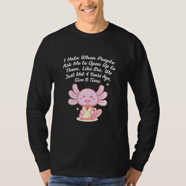 Camiseta You Cant Tell Me to Open Up Introvert Funny Antiso (Frente)