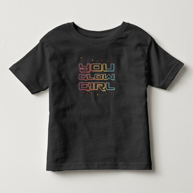 Camiseta You Glow Girl Neon Lights Glow in the Dark Party (Frente)