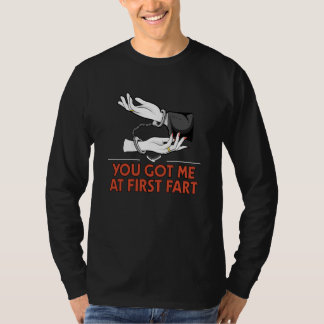 Camiseta You Got Me at First Fart Wedding Humor Bride and G